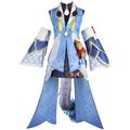 BaiLu Cos Game Honkai Star Rail Cosplay Costume Girl Ancient Suit Uniform Halloween Outfit (Medium, Blue)