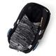 Cocoon Babies, Baby Wrap, Car Seat Baby Blanket With Holes for 3-5 Point Harness Straps, Fits Pushchair, Pram, Buggy, Footmuff Cosy Toes, Lined With Washable Soft Fleece, 0-6 Months, Jet Black