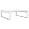 vidaXL Coffee Table Indoor Home Living Room Furniture Accessories Household Couch End Accent Side Sofa Storage Table Set White Engineered Wood