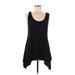 Joan Vass Casual Dress - High/Low: Black Dresses - Women's Size Medium