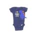 Gerber Short Sleeve Onesie: Blue Bottoms - Size Newborn