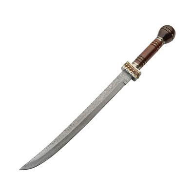 Damascus Fancy Guard Short Sword