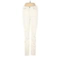 J.Crew Factory Store Jeggings - High Rise: White Bottoms - Women's Size 29 - Ivory Wash