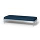 IKEA - Delaktig 3 Seat Platform Cover, Denim Blue, Velvet - Bemz