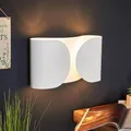 Flos-Applique Murale LED Vintage en Métal Noir Or et Blanc Luminaire Décoratif d'NikModerne Idéal