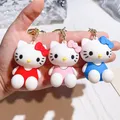 Porte-clés pendentif en silicone Anime Sanurgente figurine Hello Kitty porte-clés de voiture