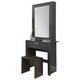 Hobson Mirrored Dressing Table And Stool Set Espresso
