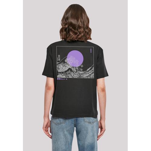„T-Shirt F4NT4STIC „“Kanagawa Wave““ Gr. XXL, schwarz Damen Shirts Jersey Print“