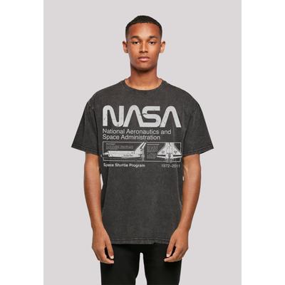 T-Shirt F4NT4STIC "Classic Space Shuttle", Herren, Gr. XL, schwarz, Obermaterial: 100% Baumwolle, casual, oversize, Rundhals, Kurzarm ohne Bündchen, Shirts, Print Image