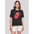 T-Shirt F4NT4STIC "The Rolling Stones Classic Tongue" Gr. XXL, schwarz Damen Shirts Jersey