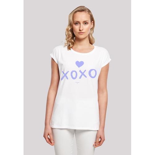 T-Shirt F4NT4STIC ""Valentinstag xoxo Herz"" Gr. XL, weiß Damen Shirts Print