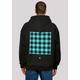Kapuzenpullover F4NT4STIC "Hahnentritt Negativ", Herren, Gr. L, schwarz, Obermaterial: 100% Baumwolle, casual, oversize, Langarm, Pullover, Print