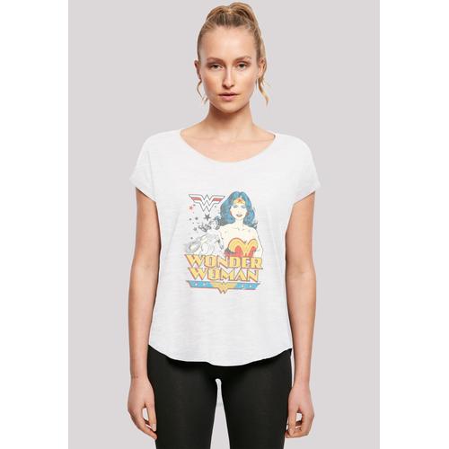 „T-Shirt F4NT4STIC „“DC Comics Superhelden Wonder Woman Posing““ Gr. L, weiß Damen Shirts Jersey Print“