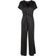 Jumpsuit URBAN CLASSICS "Damen Ladies Satin Wide Leg Belt Jumpsuit" Gr. M, US-Größen, schwarz (black) Damen Overalls