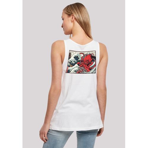 „T-Shirt F4NT4STIC „“Kanagawa Octopus““ Gr. M, weiß Damen Shirts Jersey Print“
