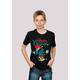 T-Shirt F4NT4STIC "Arielle die Meerjungfrau Weihnachten" Gr. 110/116, schwarz Mädchen Shirts T-Shirts