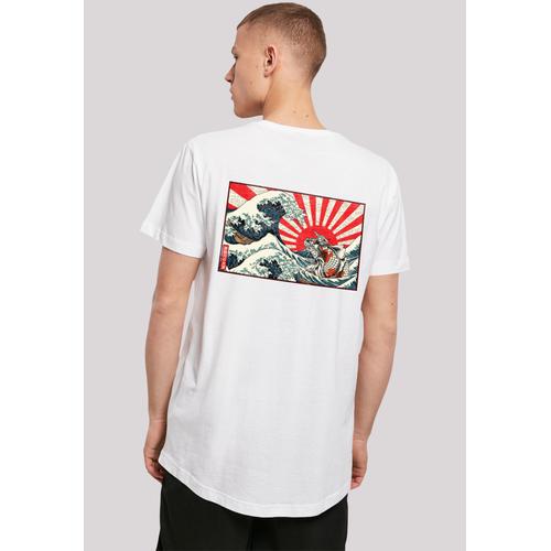 „T-Shirt F4NT4STIC „“Kanagawa Welle Japan““ Gr. S, weiß Herren Shirts T-Shirts Print“