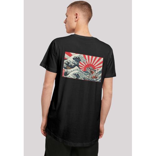 „T-Shirt F4NT4STIC „“Kanagawa Welle Japan““ Gr. L, schwarz Herren Shirts T-Shirts Print“