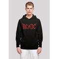 Kapuzenpullover F4NT4STIC "ACDC Rock Band Horns Logo" Gr. S, schwarz Herren Pullover Kapuzenpullover