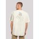 T-Shirt F4NT4STIC "Geometric Abstract", Herren, Gr. XS, beige (sand), Obermaterial: 100% Baumwolle, casual, oversize, Rundhals, Kurzarm ohne Bündchen, Shirts, Print