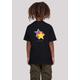 T-Shirt F4NT4STIC "SIlvester Party Happy People Only" Gr. 134/140, schwarz Mädchen Shirts T-Shirts