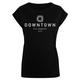 T-Shirt F4NT4STIC "PLUS SIZE Downtown LA Muster" Gr. XL, schwarz Damen Shirts Jersey
