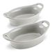 Rachael Ray Ceramics Oval Au Gratin Set, 2-Piece