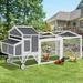 AECOJOY Wooden Chicken Coop with Wheels - 95