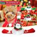 UDIYO Pet Hat Christmas Series Pattern Dress-up Mild to Skin Pet Dogs Christmas Cone Hat for Small Medium Dogs