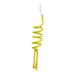 Bird Rope Perch Parrot Spiral Swing Perch Bird Rope Chewing Training Parrot Budgie Rope Climbing Toy for Lovebirds Budgies Parakeets Conures Yellow 1.5m