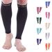 Doc Miller Calf Compression Sleeve Men and Women - 20-30mmHg Shin Splint Compression Sleeve Recover Varicose Veins Torn Calf and Pain Relief - 1 Pair Calf Sleeves Black Color - Medium Size