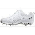 Mizuno 9-SpikeÂ® Ambition 2 Low Men s Metal Baseball Cleat Size 7.5 White (0000)