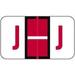 - File Folder Labels bet Letter J Jeter/TAB - JRAM Series Compatible Stickers Red 15/16 x 1-5/8 500/Roll