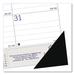 Blueline Academic Monthly Desk Pad Calendar 22 x 17 White/Blue/Gray Sheets Black Binding/Corners 13-Month (July-July): 2023-2024