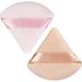 Powder Puffs 12 Pieces Pink Triangle Powder Puffs Soft Makeup Velour Puff for Pressed Powder Loose Powder Cotton Mini Powder Puff for Face Cosmetic Foundation Sponge Mineral Powder Wet Dry Makeup