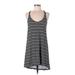 Splendid Casual Dress - High/Low Scoop Neck Sleeveless: Black Color Block Dresses - Women's Size Medium