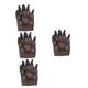 ABOOFAN 4pcs Animal Puppet Bear Toy Kids Hand Puppets Role Play Party Supplies Animal Finger Puppets Animals Puppet Story Telling Puppet Gloves Puppets Monster Toy Sock Pvc Cartoon Child
