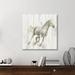 Millwood Pines Stallion I On Birch by James Wiens - Wrapped Canvas Print Canvas in Gray | 36" H x 36" W x 1.5" D | Wayfair