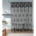 Rosdorf Park Cherrilyn Floral Single Shower Curtain Polyester in Gray/Black | 72 H x 72 W in | Wayfair 1D95626F75674B3598586C58EEB90E2D