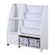 Isabelle & Max™ Cleon 27.55" H X 24.4" W Toy Storage Wood in Brown/White | 27.55 H x 24.4 W x 11.8 D in | Wayfair 2558F2791F7D4E2D995AA733A7EF7C8B
