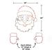 The Holiday Aisle® Jolly Saint Nick Santa Peek-a-Boo Character Lighted Display Plastic in Red/White | 30 H x 26 W x 1 D in | Wayfair