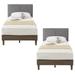 Latitude Run® Elauna Bed Upholstered/Polyester in Gray | 47.2 H x 42.3 W x 76.3 D in | Wayfair D7B3A38A8CA34357884FE5B7FAC9F7AD