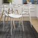 Ivy Bronx Gurminder Dining Chair Plastic/Acrylic in White | 32.5 H x 21.5 W x 21.5 D in | Wayfair 95A8FC87DA494C49A72614BBFB1808FC
