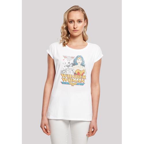 „T-Shirt F4NT4STIC „“DC Comics Superhelden Wonder Woman Posing““ Gr. M, weiß Damen Shirts Jersey Print“