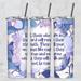 Those Who Hope in the Lord Isaiah Bible Verse 20 Oz Metal Tumbler w/Lid Straw - Multi