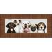 13.5x40 Contemporary Honey Pecan Complete Wood Panoramic Frame with UV Acrylic, Backing, & Hardware