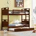 Twin-over-Twin Bunk Bed with Twin Size Trundle and Separable Bunk Bed
