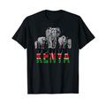 Big Five Kenya Pride Wildlife Kunstwerk für Kenia-Fans T-Shirt