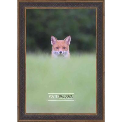 11x16 Traditional Antique Gold Complete Wood Picture Frame with UV Acrylic, Foam Board Backing, & Hardware