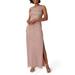 3d Beaded & Sequin One-shoulder Gown - Pink - Adrianna Papell Dresses